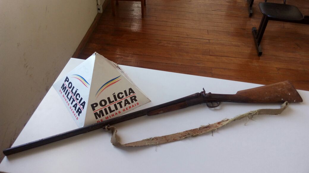 Arma é apreendida na zona rural de Alto Rio Doce