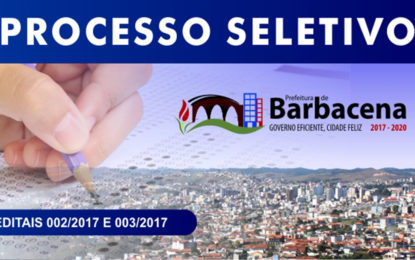 Prefeitura de Barbacena divulga alteração no cronograma dos Processos Seletivos
