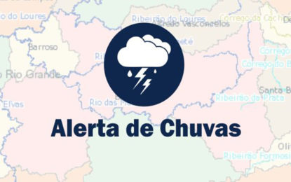 Defesa Civil Municipal de Barbacena emite alerta sobre fortes chuvas