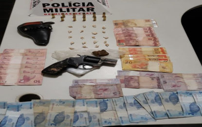 Homem é preso por tráfico de drogas e porte ilegal de arma de fogo em São João del-Rei-MG