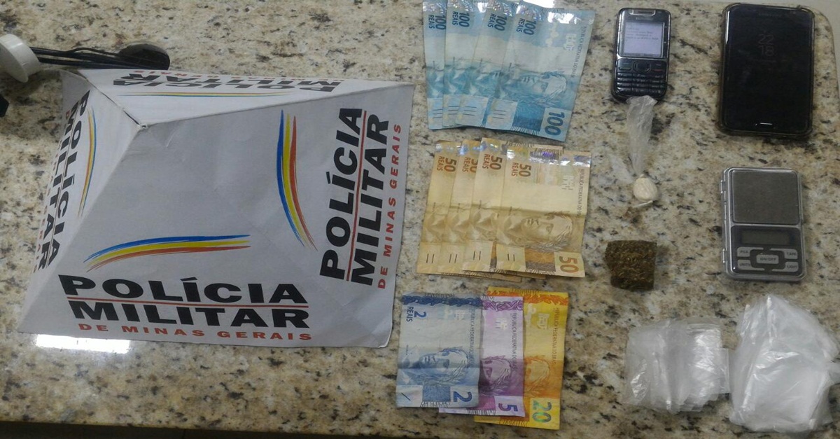 Casal é preso por Tráfico de Drogas no Bairro Santo Antônio em Barbacena