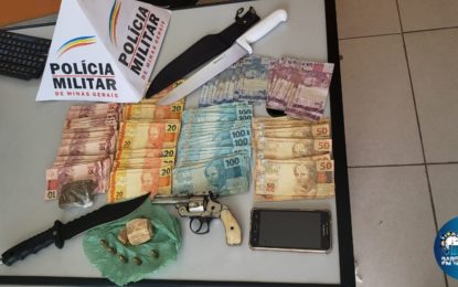 Homen é preso em flagrante por tráfico de drogas no Bairro Monte Mário em Barbacena