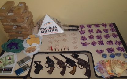POLÍCIA MILITAR FAZ PRISÕES E APREENSÃO DE DROGAS EM BARBACENA