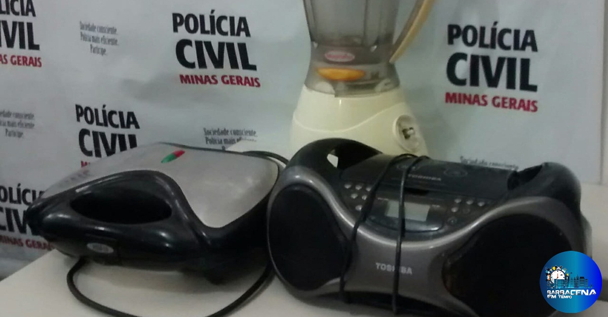 POLÍCIA CIVIL RECUPERA MATERIAIS FURTADOS DE RESIDÊNCIA EM BARBACENA