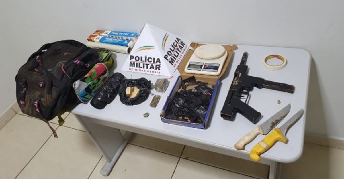 Homem é preso com metralhadora caseira e drogas em assentamento de Uberlândia