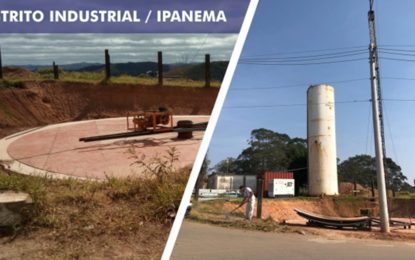 SAS inicia montagem de reservatório de água no bairro Ipanema
