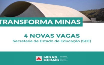 Transforma Minas abre inscrições para 4 Superintendências Regionais de Ensino