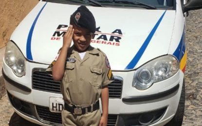Polícia Militar realiza sonho de criança em Conselheiro Lafaiete