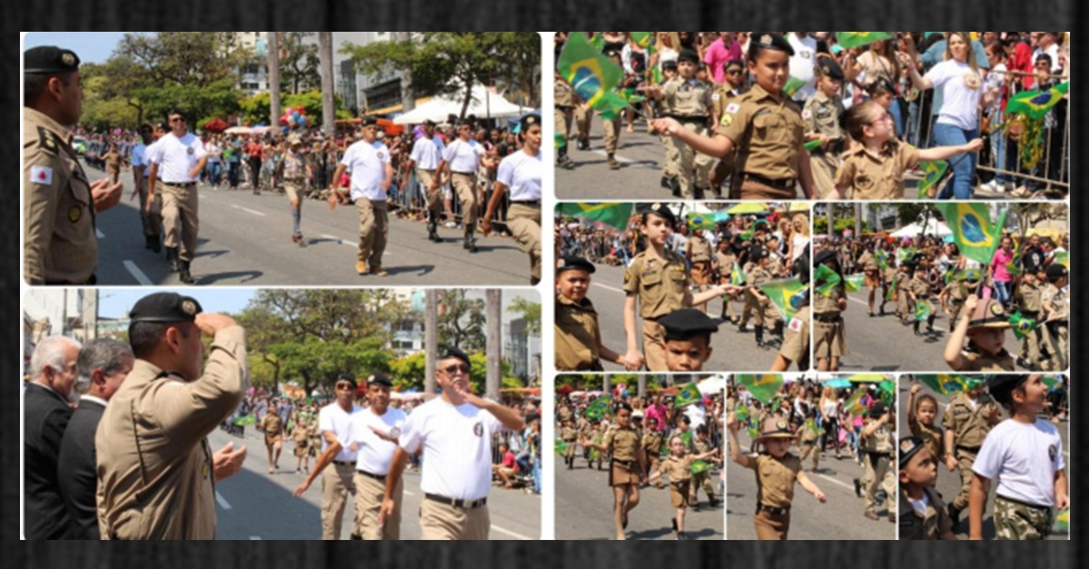 Polícia Militar participa de desfile Cívico Militar em Conselheiro Lafaiete