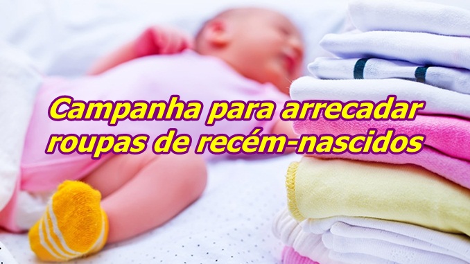 Santa Casa e Vida Baby numa campanha para arrecadar roupas de recém-nascidos