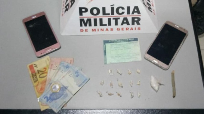 Durante Operação Antidrogas Menores foram apreendidos por tráfico de drogas na Avenida Governador Bias Fortes em Barbacena
