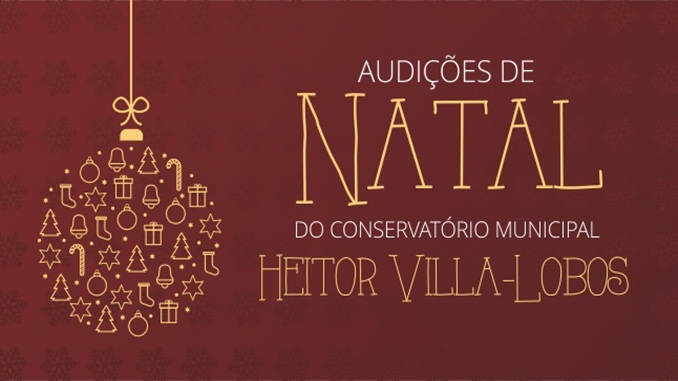 Conservatório Municipal Heitor Villa-Lobos abre temporada de celebração do Natal com as Audições de Fim de Ano