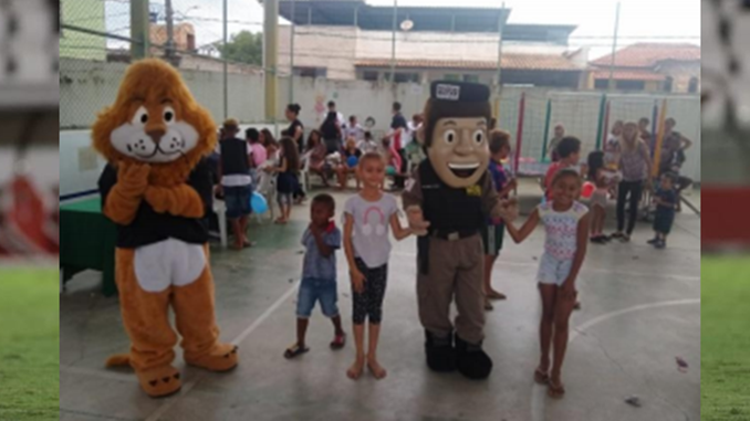 Polícia Militar participa de evento social em Escola Municipal, em Conselheiro Lafaiete