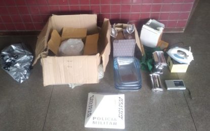 Polícia Militar recupera materiais furtados em posse de traficante, em Conselheiro Lafaiete