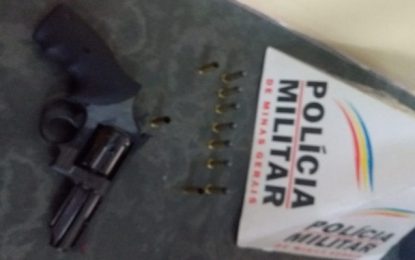 Policia Militar apreende arma de fogo em ocorrência no bairro São João, em Conselheiro Lafaiete