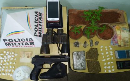 Polícia Militar apreende grande quantidade de drogas no Bairro JK em Conselheiro Lafaiete