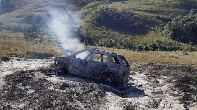 Incêndio em veículo atinge Parque Estadual da Serra do Ouro Branco