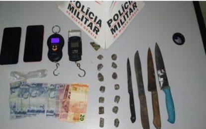 Polícia Militar apreende Drogas e material relacionados ao tráfico, em Barbacena