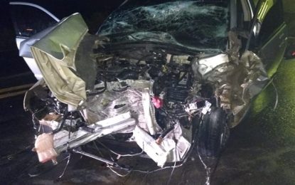 Dois jovens ficam gravemente feridos em acidente na BR-494, próximo a Ritápolis
