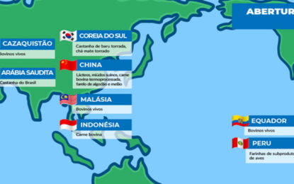 Cresce lista de estados credenciados para exportação em 24 países