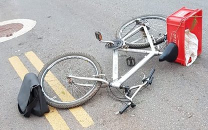 Idoso fica gravemente ferido após colisão de bicicleta com moto, em Conselheiro Lafaiete