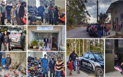 13° Departamento de Polícia Civil de Barbacena entrega doações da 7ª edição da Campanha do Agasalho