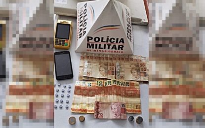 Polícia Militar prende rapaz acusado de tráfico de drogas, em Barbacena