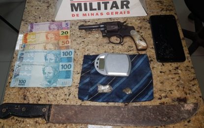 Homem é preso suspeito de Tráfico de drogas, em Barbacena