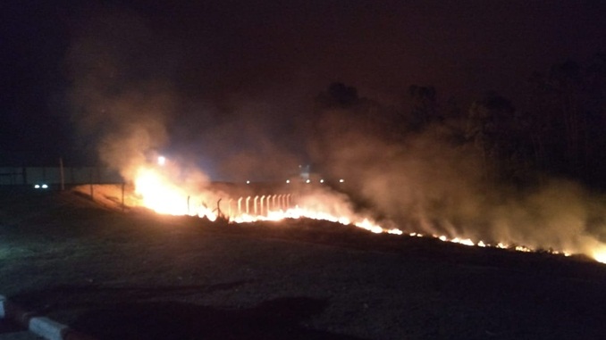 Bombeiros registram dez incêndios em vegetação na região
