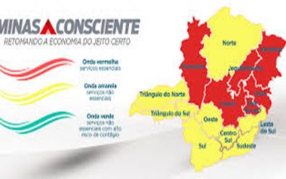 Minas Consciente libera regiões para onda verde e municípios podem retomar atividades na pandemia