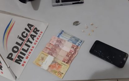 Jovem é preso suspeito de tráfico de drogas em Antônio Carlos