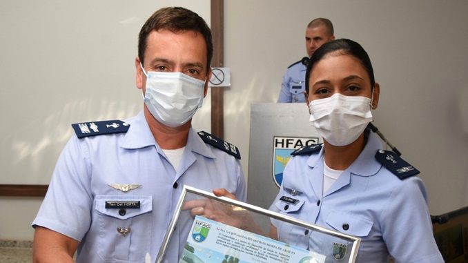 Esquadrão de Saúde de Barbacena celebrou o Dia do Serviço de Saúde da Aeronáutica e, na  oportunidade, homenageou militares do efetivo