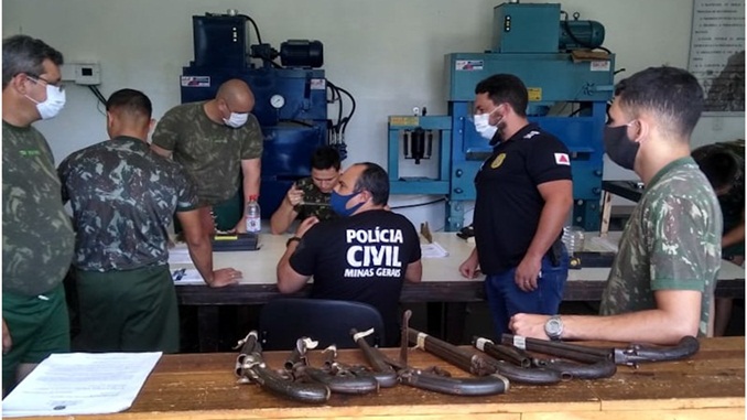 Barbacena: Polícia Civil encaminha ao Exército armas de fogo apreendidas