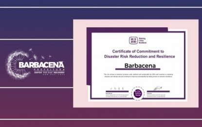 Barbacena recebe certificação da ONU como “cidade resiliente”