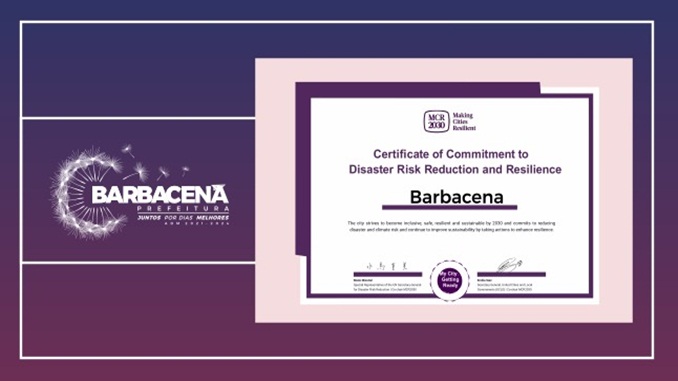 Barbacena recebe certificação da ONU como “cidade resiliente”