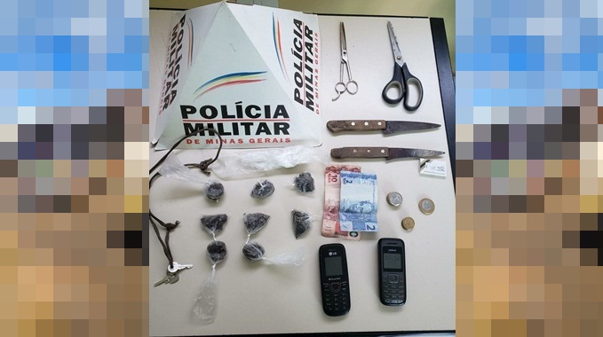 Homem é preso por Tráfico de drogas no Bairro Santa Maria, em Barbacena