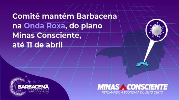 Estado de Minas Gerais estende a Onda Roxa até dia 11 de abril