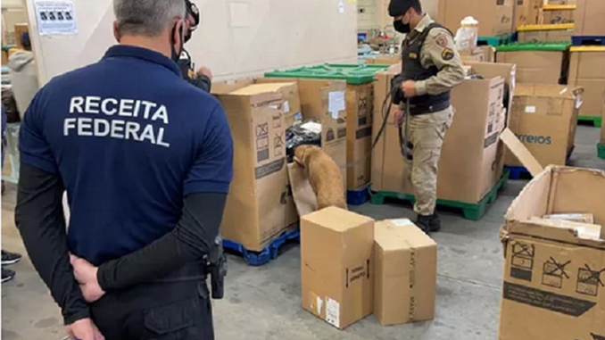 Em operação, Receita Federal e Polícia Militar apreendem mercadorias por importação ilegal em Pouso Alegre