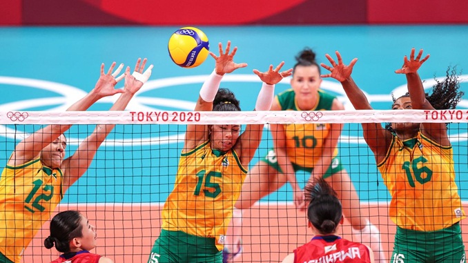 Olimpíada: Brasil engata a terceira vitória seguida no vôlei feminino