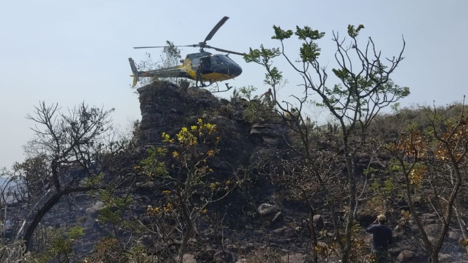 Atualização sobre o incêndio na Serra do São José