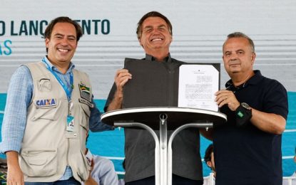 Bolsonaro participa de evento em São Roque de Minas que destina 5,8 bilhões para bacias hidrográficas