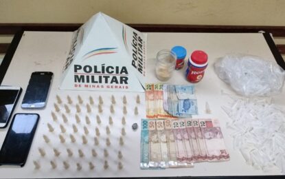 Duas pessoas são detidas por tráfico de drogas após denúncias, em Barbacena