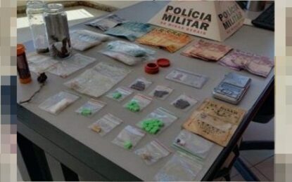 Jovem é preso por tráfico de drogas no bairro São Pedro em Barbacena