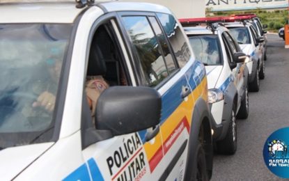 Foragidos da Justiça presos no Bairro Pontilhão, em Barbacena