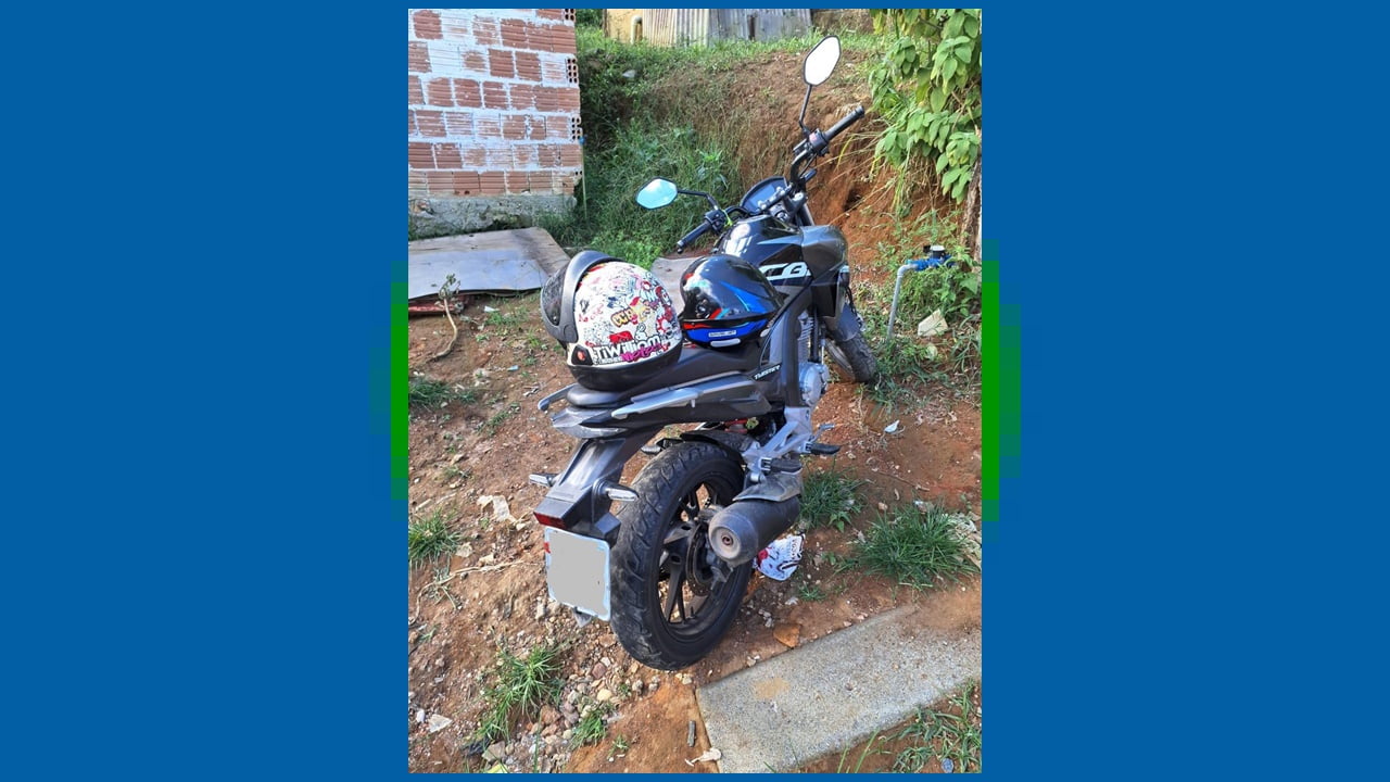 Moto usada em crime é apreendida no bairro Nova Cidade em Barbacena