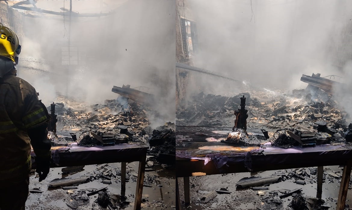 Bombeiros de Barbacena debelam incêndio em residência no bairro Nova Cidade