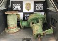 Polícia Civil recupera bomba hidráulica furtada em empresa de reparos de equipamentos