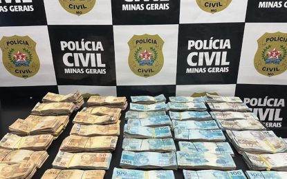 Polícia Civil apreende aproximadamente R$ 200 mil em Conselheiro Lafaiete